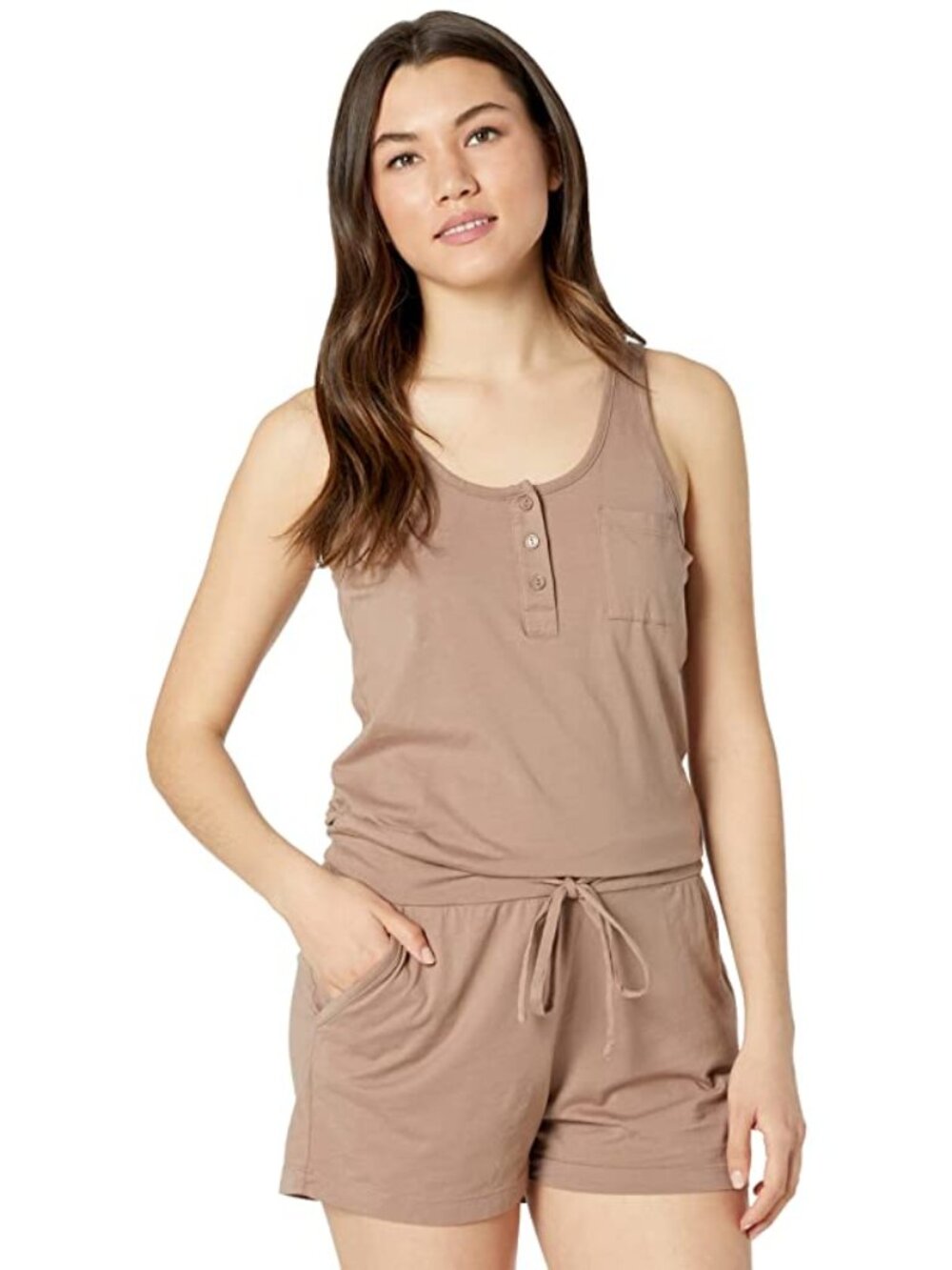 bobi Los Angeles Supreme Jersey Sleeveless Romper Java LG